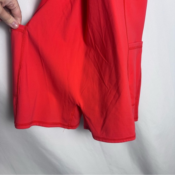 Halara Cloudful Athletic Dress Red Criss Cross Back Size M NWT - Picture 9 of 10